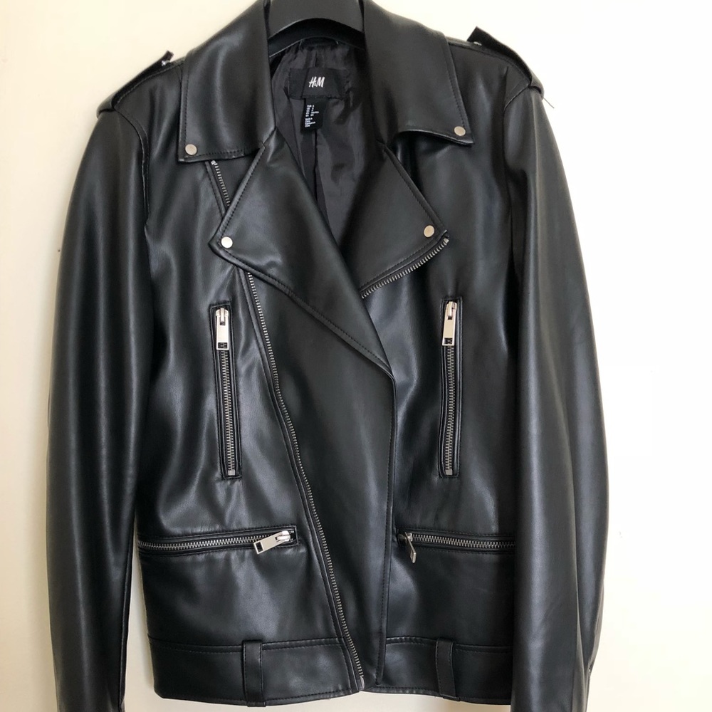 Motorcycle Faux Leather Jacket